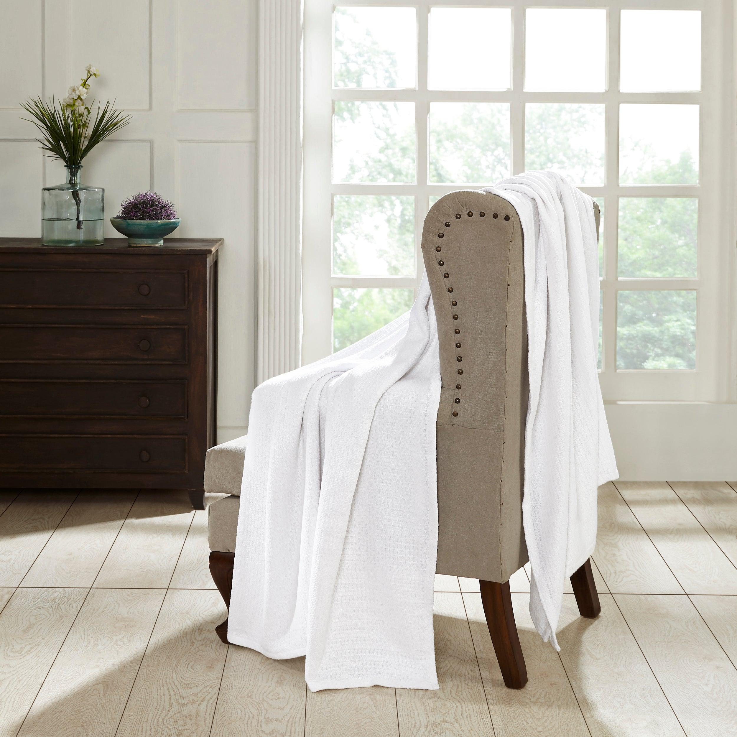 100% Cotton Waffle Blanket – Cooling Waffle Weave, Lightweight & Breathable - Blanket by Superior Brand