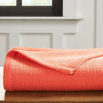 Waffle Weave Honeycomb Knit Soft Solid Textured Cotton Blanket - Blanket by Superior