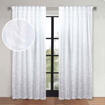 Leaves Room Darkening Back Tabs Blackout Curtain Panels, Set of 2 - Blackout Curtains by Superior