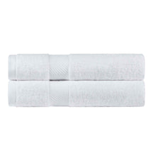 Kendell Egyptian Cotton Solid Medium Weight Bath Towel Set of 2 - White