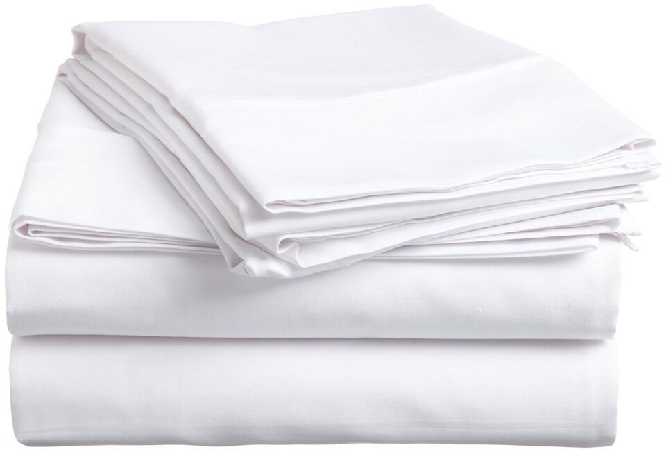 Organic Cotton 250 Thread Count Solid Waterbed Sheet Set