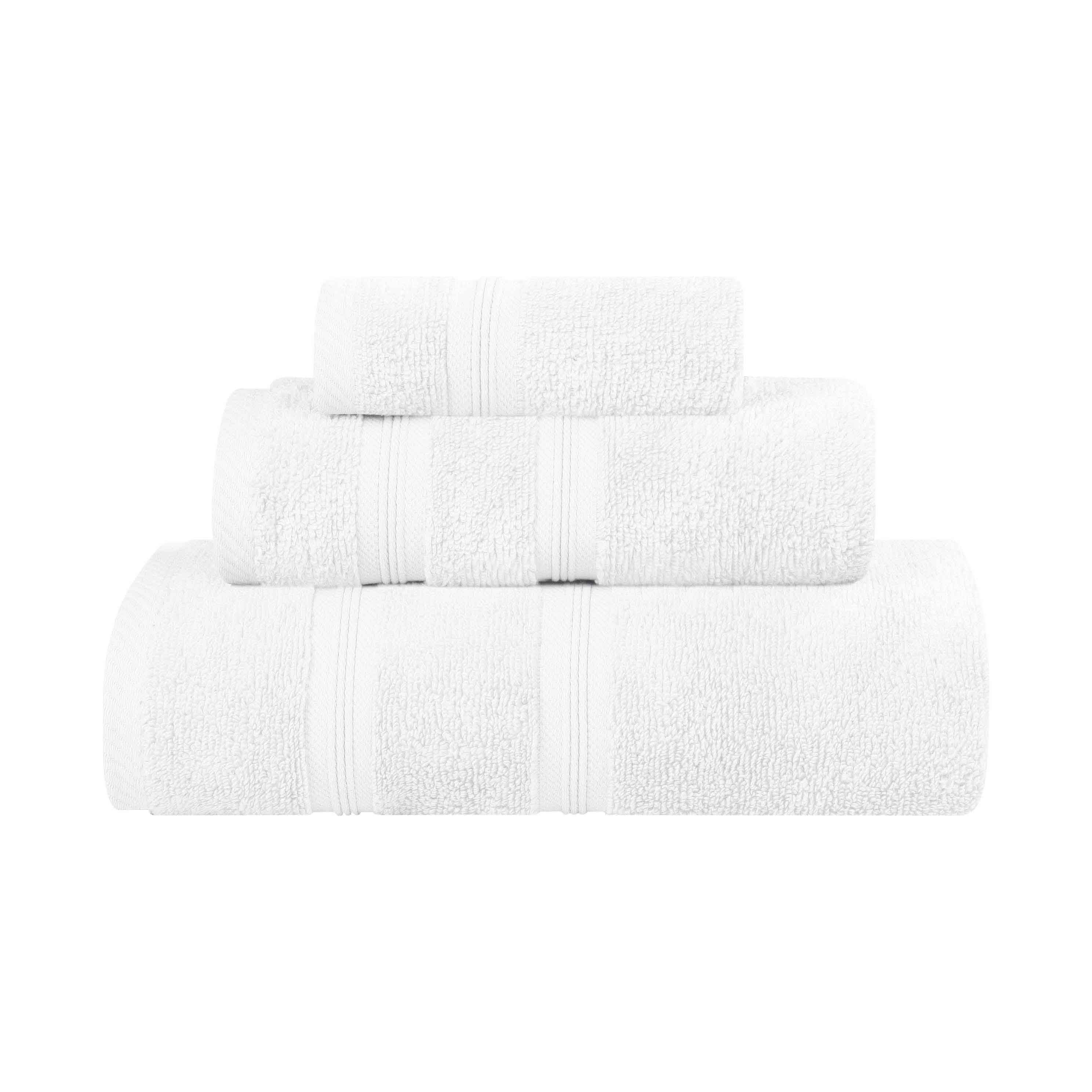 Smart Dry Zero Twist Cotton Medium Weight 3 Piece Assorted Towel Set - Towel Set by Superior Brand