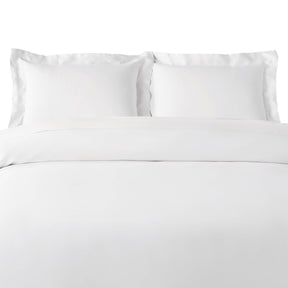 100% Rayon From Bamboo 300 Thread Count Solid Duvet Cover Set - White