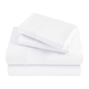 Modal From Beechwood 400 Thread Count Cooling Solid Bed Sheet Set - White