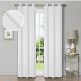 Waverly Geometric Washable Room Darkening Blackout Curtains, Set of 2