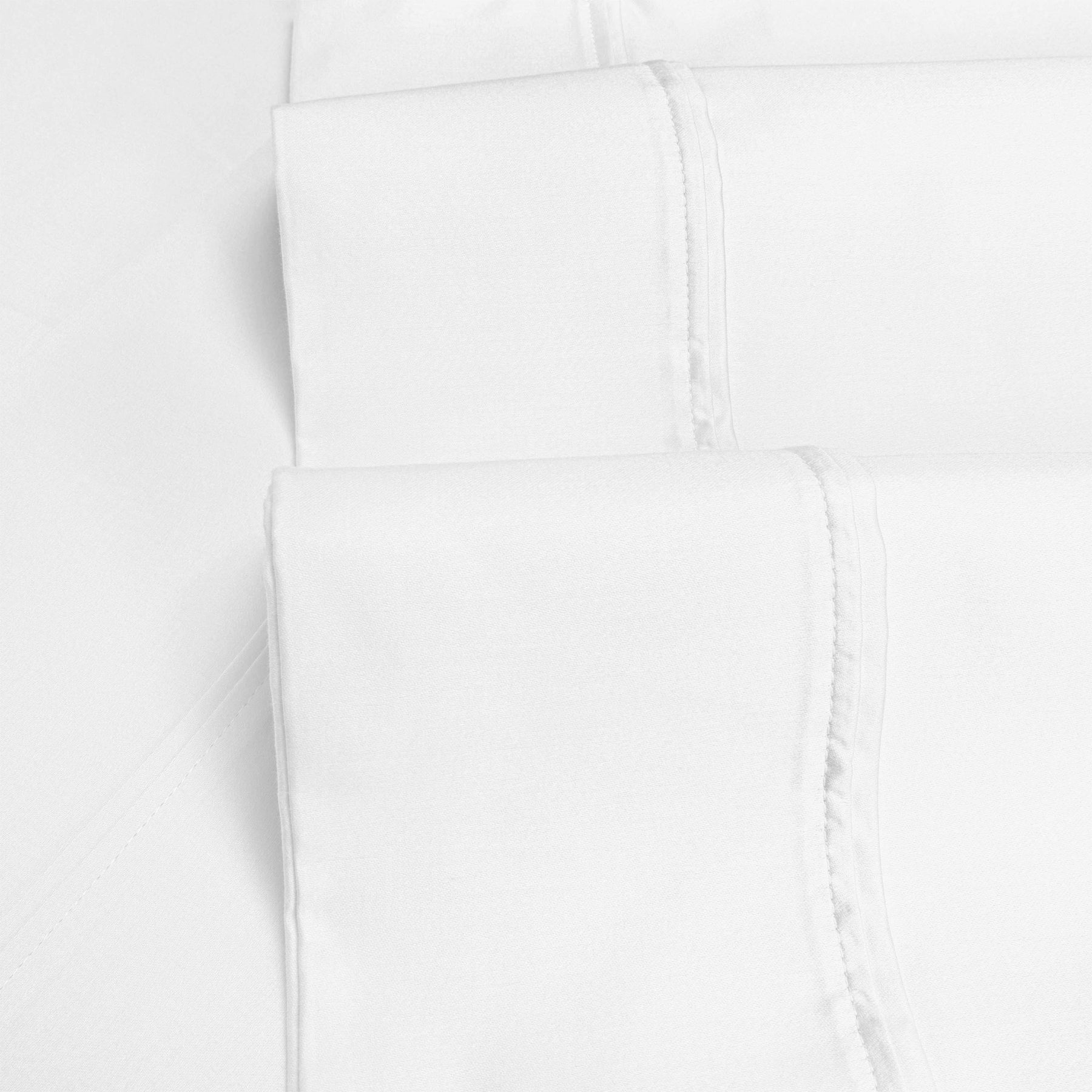 Egyptian Cotton 1200 Thread Count Eco-Friendly Solid Sheet Set - White