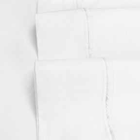 Egyptian Cotton 1200 Thread Count Eco-Friendly Solid Sheet Set - White
