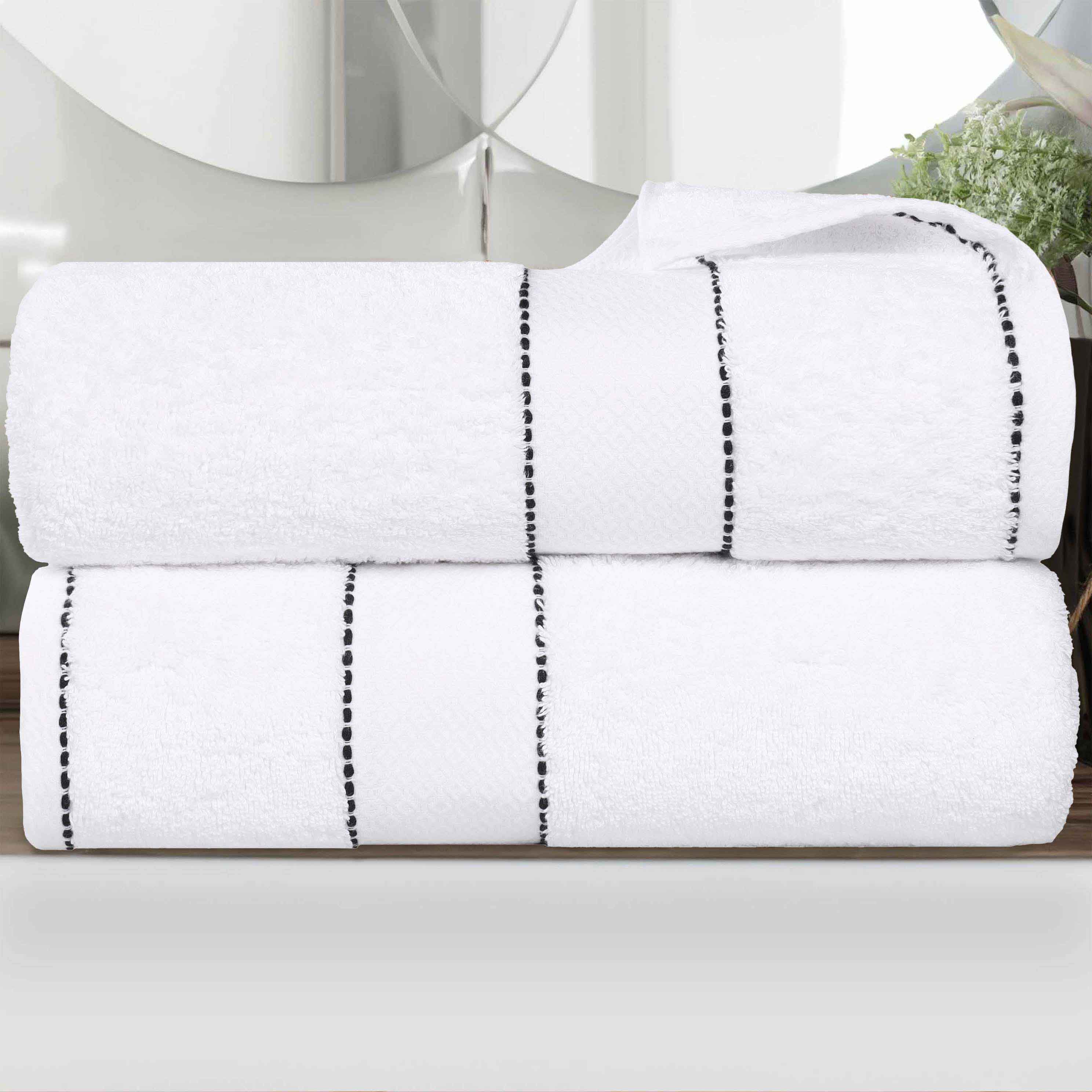 Niles Egyptian Giza Cotton Plush Thick Absorbent Bath Sheet Set of 2 - Bath Sheet by Superior Brand