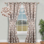 Leaves Room Darkening Washable Blackout Curtain Panels, Set of 2 - Blackout Curtains by Superior
