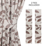 Leaves Room Darkening Washable Blackout Curtain Panels, Set of 2 - Blackout Curtains by Superior