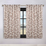 Leaves Room Darkening Back Tabs Blackout Curtain Panels, Set of 2 - Blackout Curtains by Superior