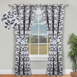 Leaves Room Darkening Washable Blackout Curtain Panels, Set of 2 - Blackout Curtains by Superior