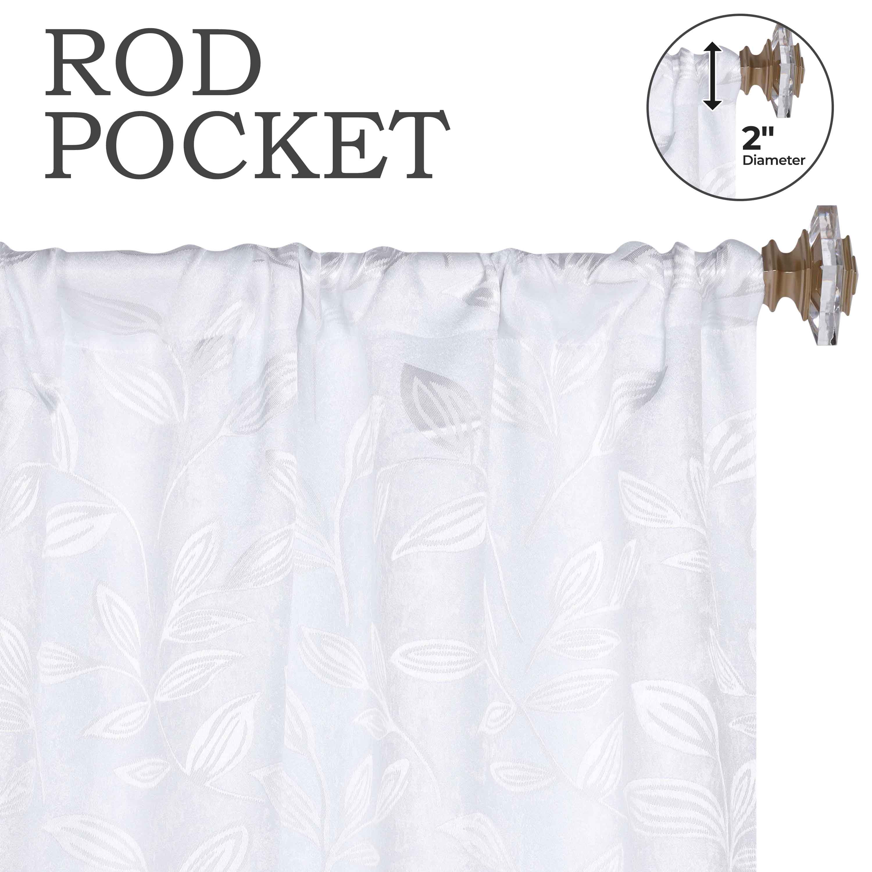 Leaves Room Darkening Washable Blackout Curtain Panels, Set of 2 - Blackout Curtains by Superior