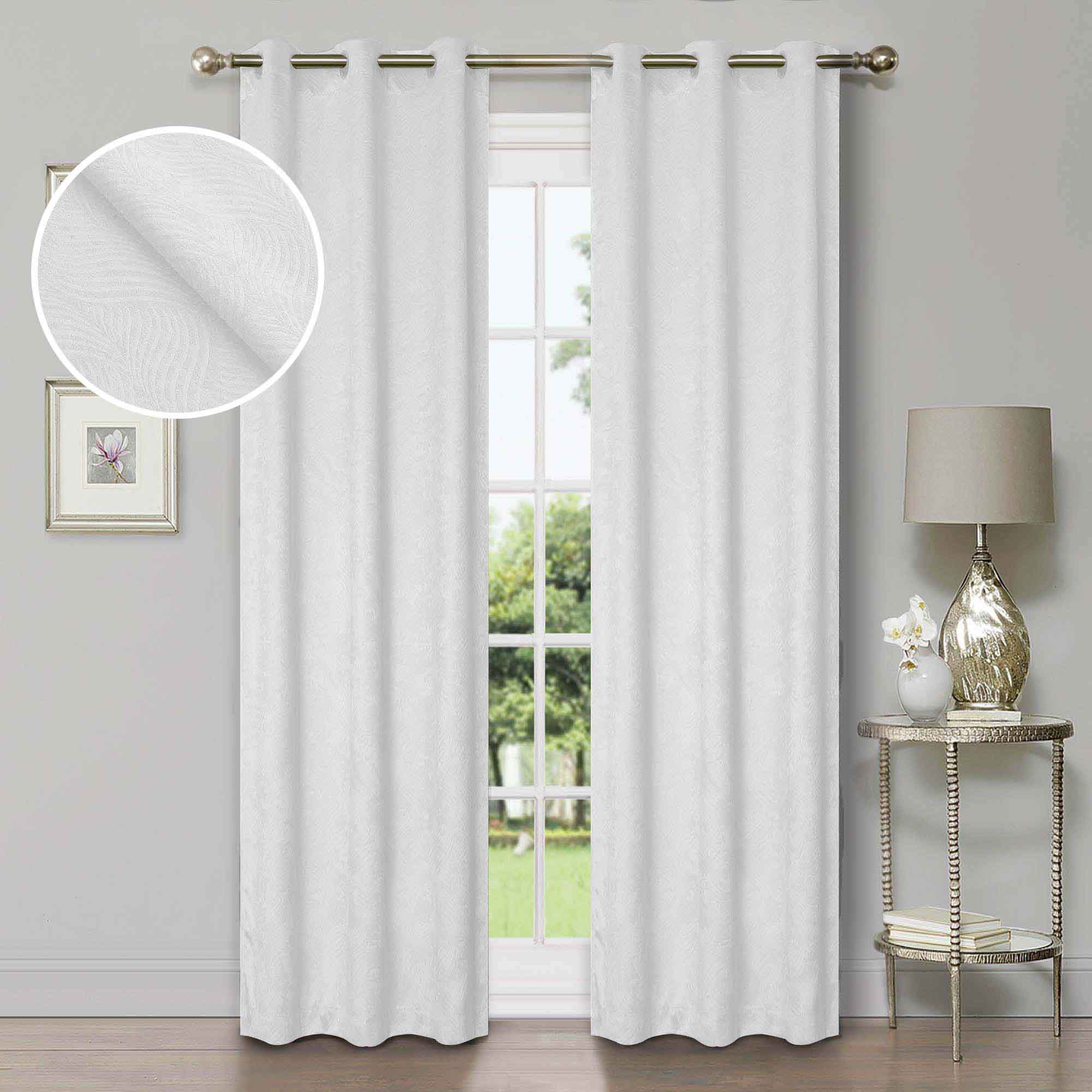 Waverly Geometric Washable Room Darkening Blackout Curtains, Set of 2 - Blackout Curtains by Superior Brand