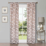 Leaves Room Darkening Washable Blackout Curtain Panels, Set of 2 - Blackout Curtains by Superior