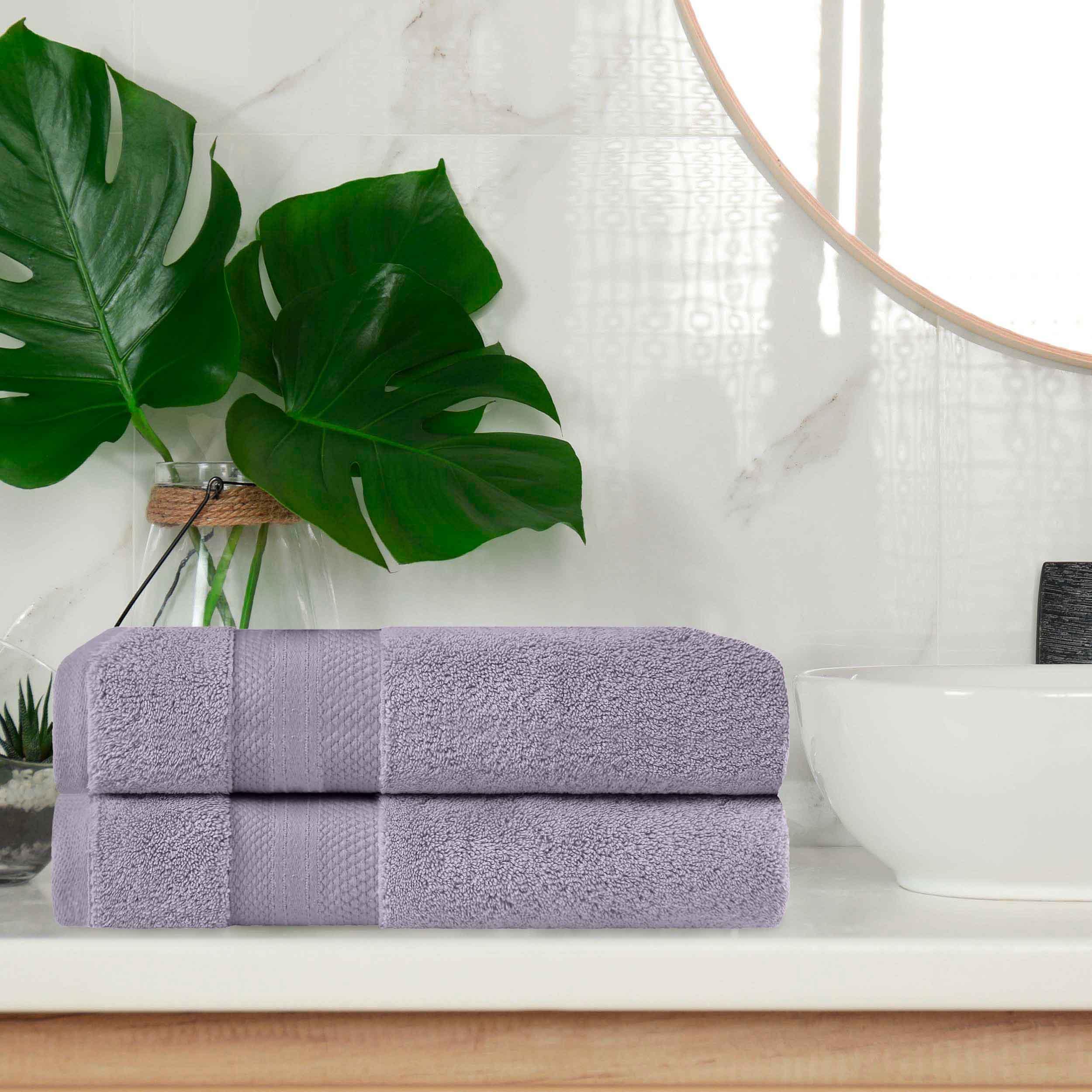 Aria Turkish Cotton Heavyweight Solid Absorbent 2 Piece Bath Towel Set - Towel Set by Superior Brand
