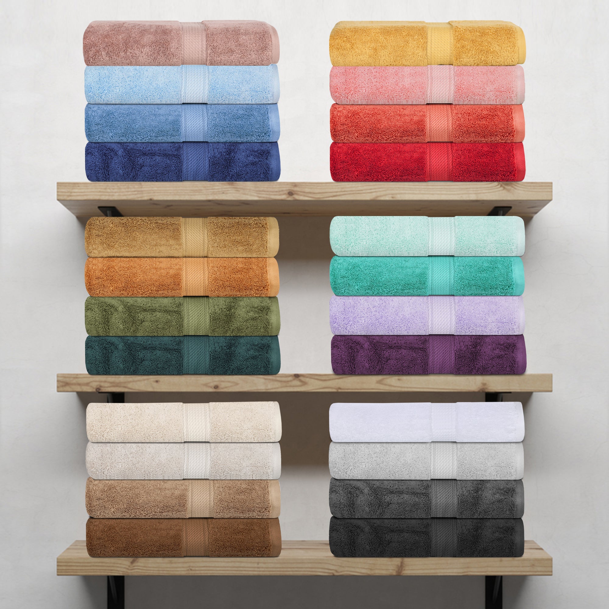 Madison Egyptian Cotton Pile Plush Heavyweight Bath Sheet Set of 2 - Egyptian Cotton Bath Sheet by Superior