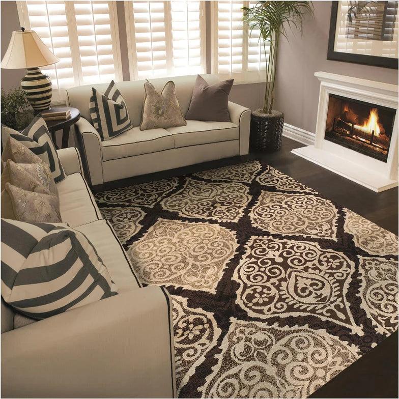 Amherst Damask Medallion Indoor Area Rug Or Runner Rug - by Superior