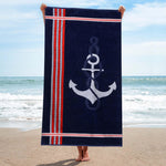 Anchor Cotton Oversized 2 Piece Beach Towel Set - Beach Towel by Superior