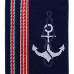 Anchor Cotton Oversized 2 Piece Beach Towel Set - Beach Towel by Superior