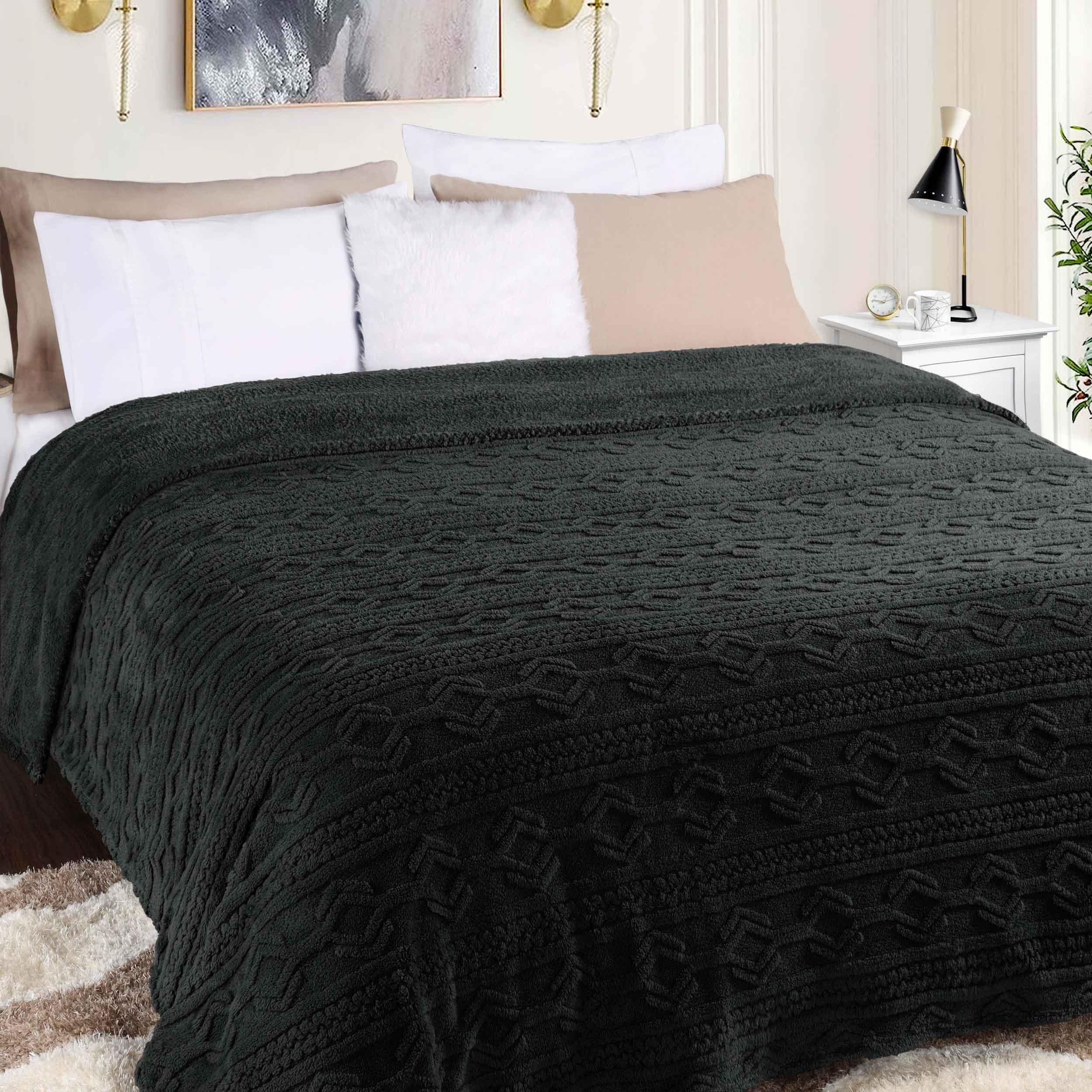 Arctic Boho Knit Jacquard Fleece Plush Medium Weight Fluffy Blanket - Blanket by Superior Brand