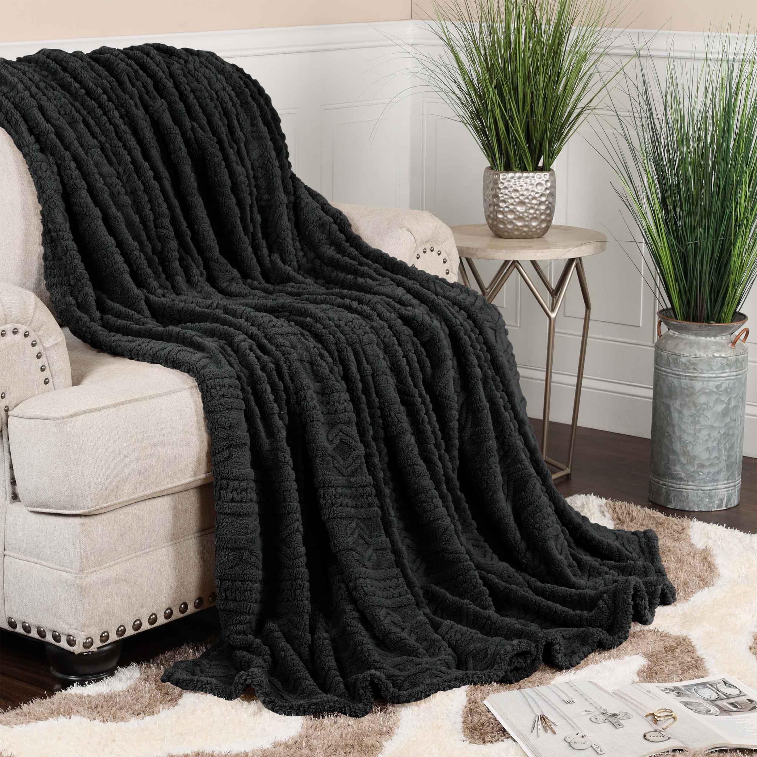 Arctic Boho Knit Jacquard Fleece Plush Medium Weight Fluffy Blanket - Blanket by Superior Brand