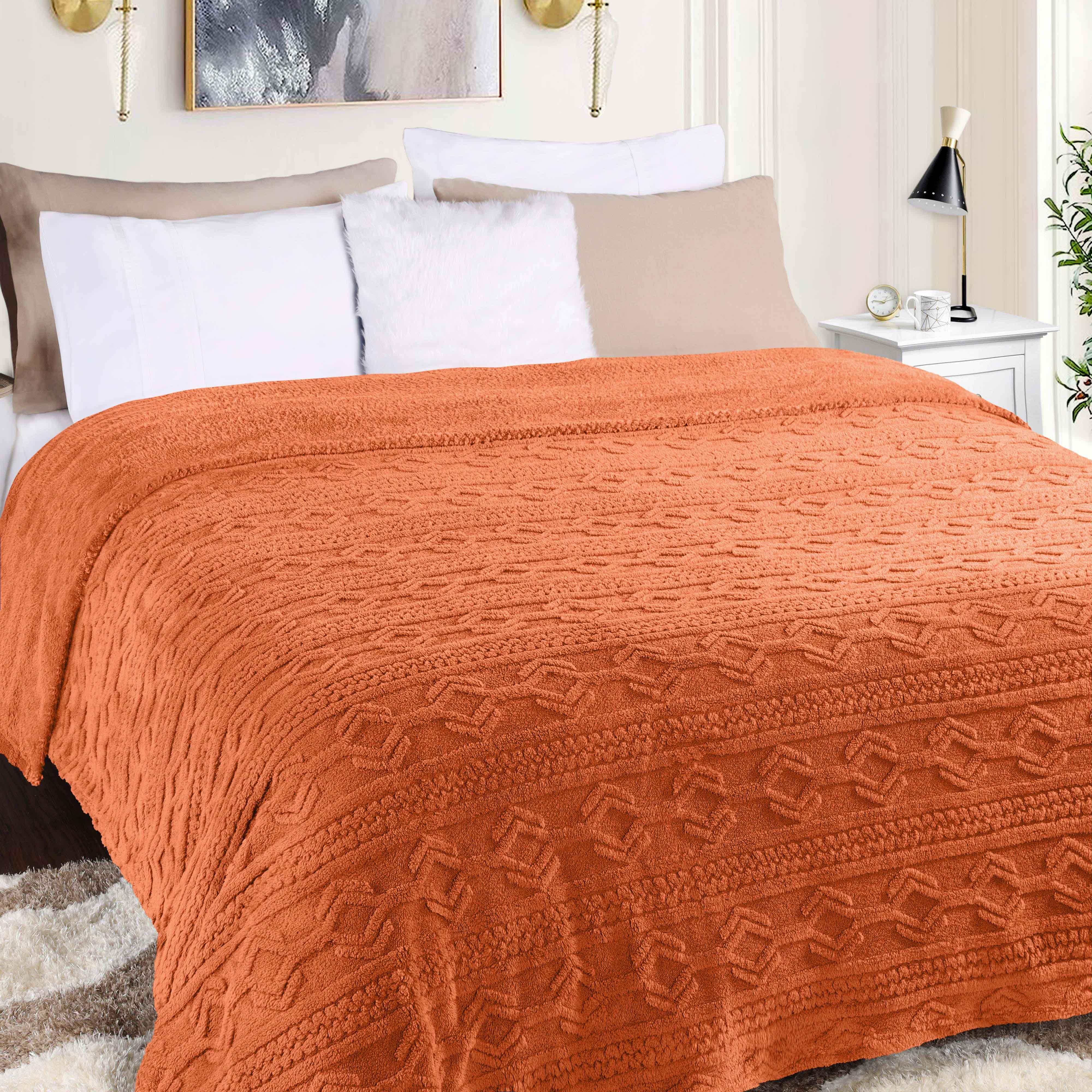Arctic Boho Knit Jacquard Fleece Plush Medium Weight Fluffy Blanket - Blanket by Superior Brand