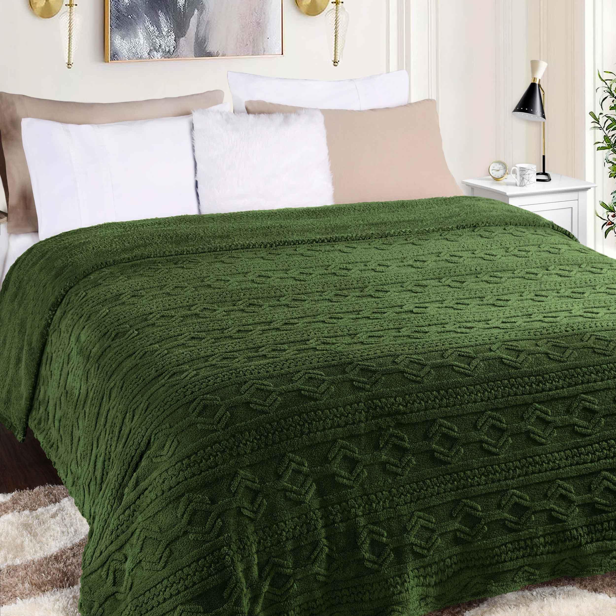 Arctic Boho Knit Jacquard Fleece Plush Medium Weight Fluffy Blanket - Blanket by Superior Brand