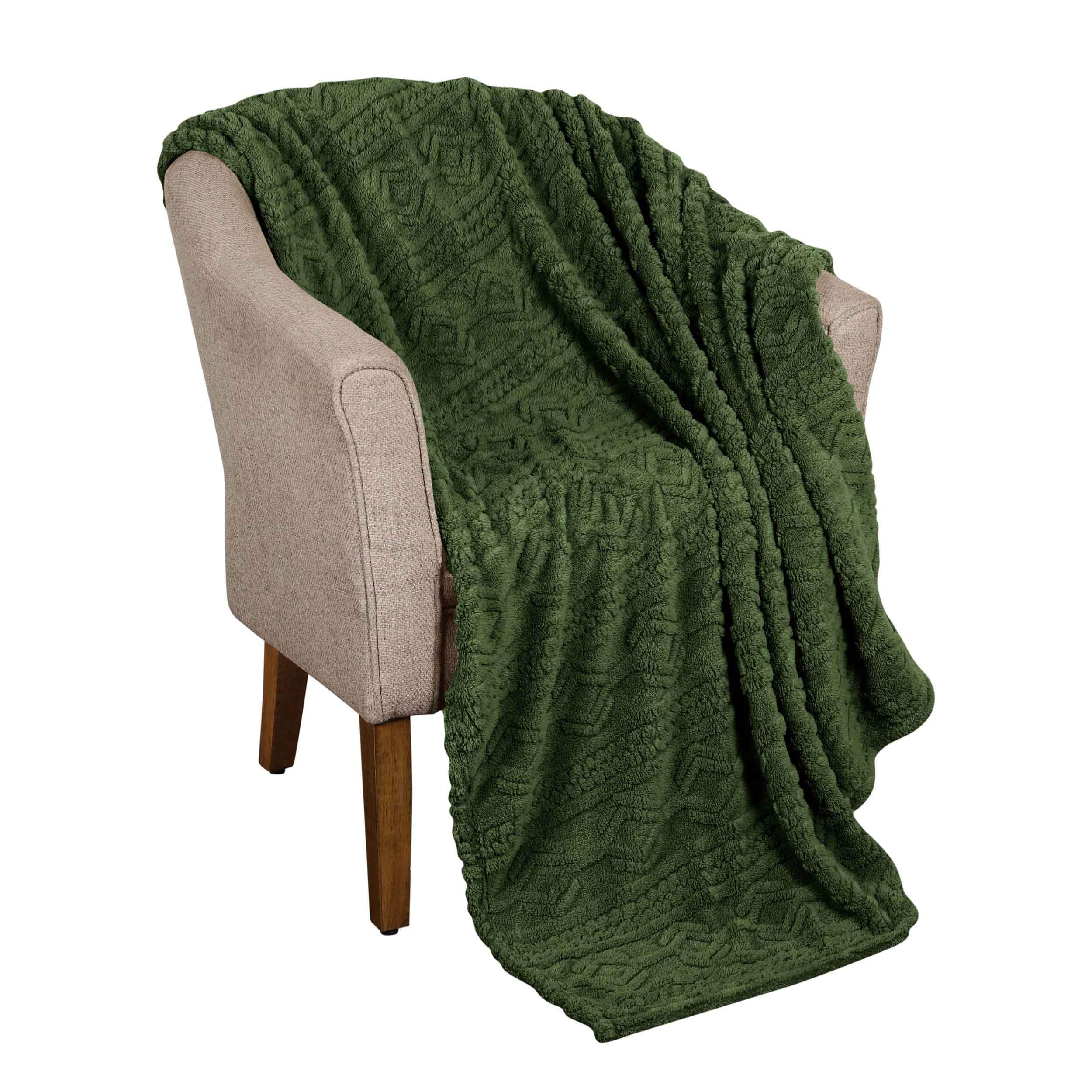 Arctic Boho Knit Jacquard Fleece Plush Medium Weight Fluffy Blanket - Blanket by Superior Brand