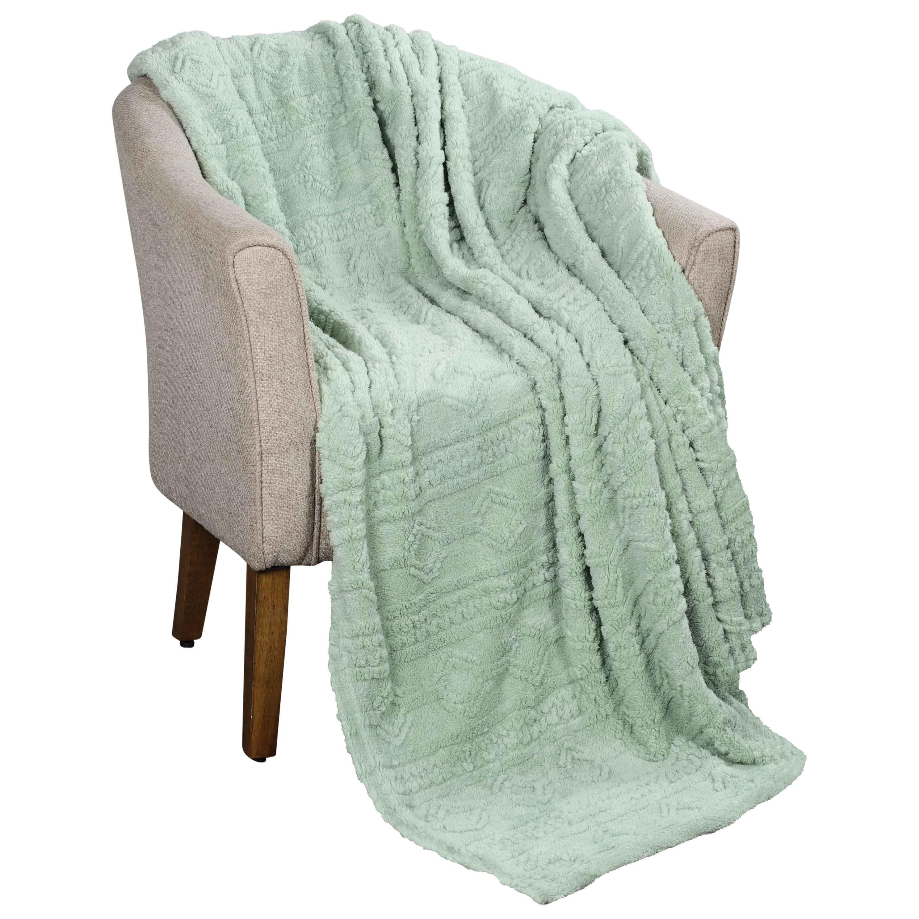 Arctic Boho Knit Jacquard Fleece Plush Medium Weight Fluffy Blanket - Blanket by Superior Brand
