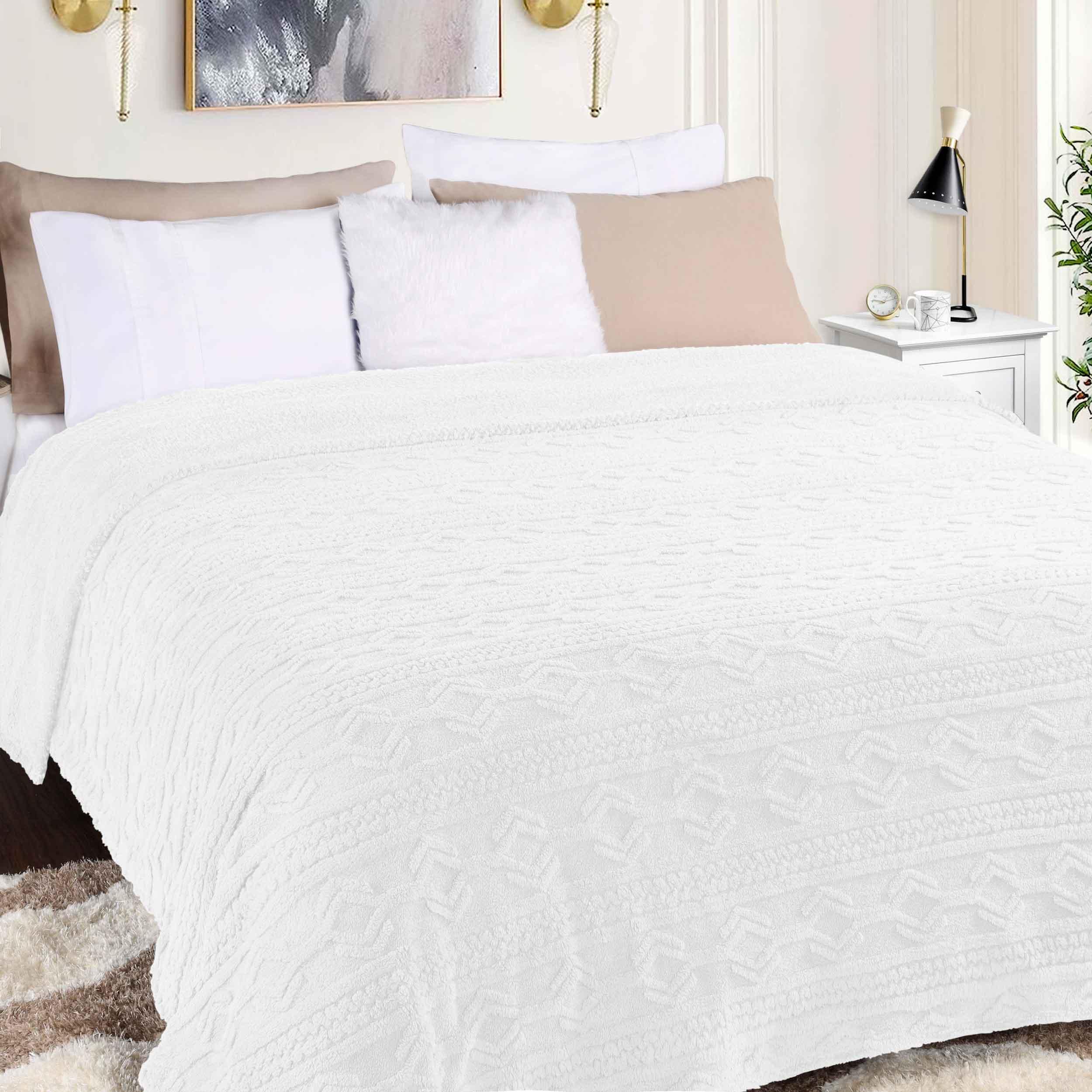 Arctic Boho Knit Jacquard Fleece Plush Medium Weight Fluffy Blanket - Blanket by Superior Brand