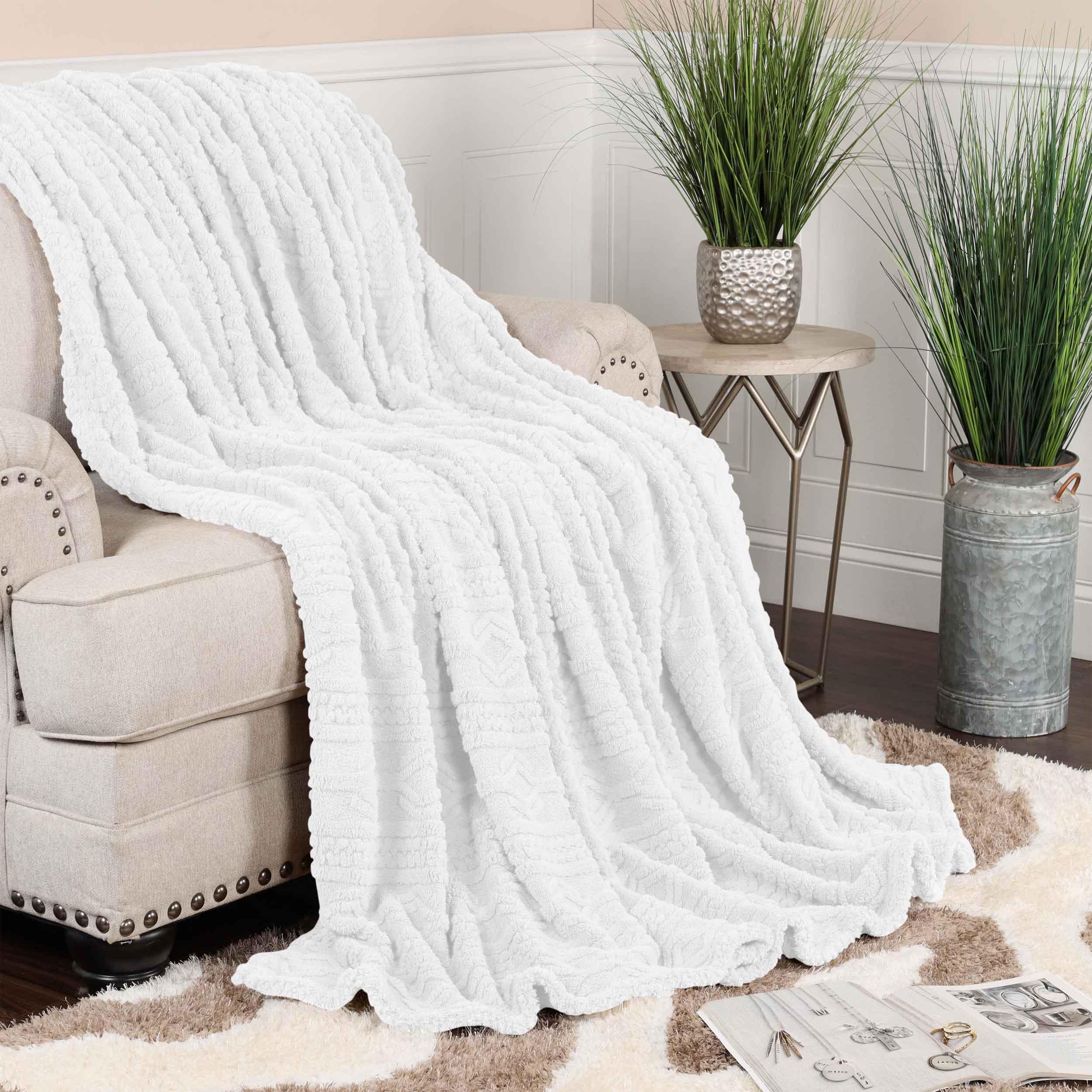 Arctic Boho Knit Jacquard Fleece Plush Medium Weight Fluffy Blanket - Blanket by Superior Brand