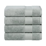 Aria Turkish Cotton Solid Heavyweight Plush Bath Towel Set of 4 - Bath Towel by Superior Brand