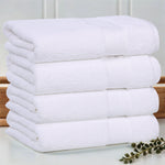 Aria Turkish Cotton Solid Heavyweight Plush Bath Towel Set of 4 - Bath Towel by Superior Brand