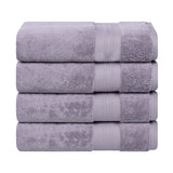 Aria Turkish Cotton Solid Heavyweight Plush Bath Towel Set of 4 - Bath Towel by Superior Brand