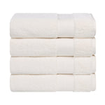 Aria Turkish Cotton Solid Heavyweight Plush Bath Towel Set of 4 - Bath Towel by Superior Brand
