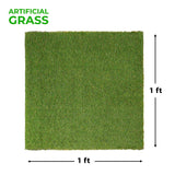 Artificial Grass Area Rug Lawn Turf Indoor Outdoor Rugs, Set of 6 - Rugs by Superior