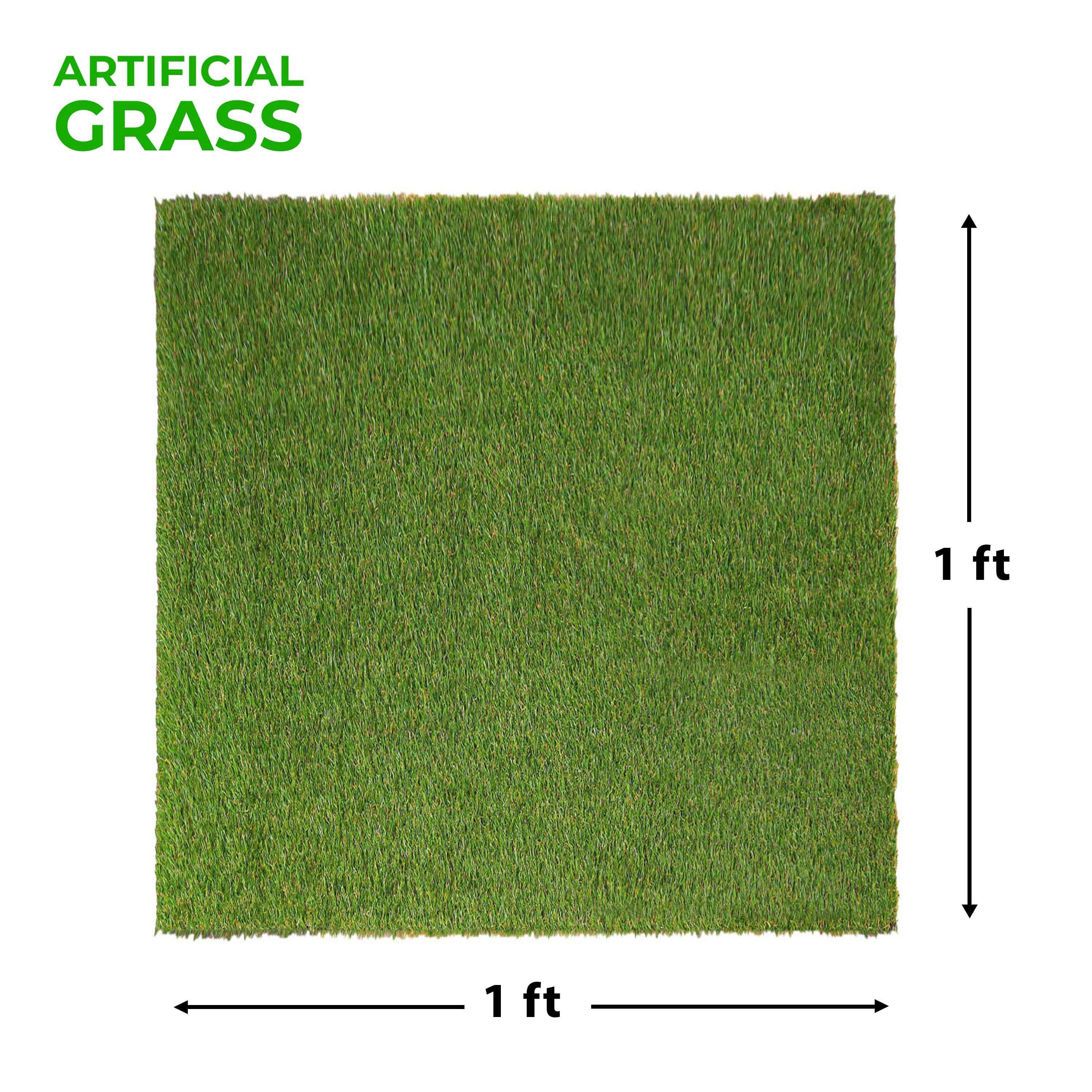 Artificial Grass Area Rug Lawn Turf Indoor Outdoor Rugs, Set of 6 - Rugs by Superior