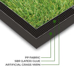 Artificial Grass Area Rug Lawn Turf Indoor Outdoor Rugs, Set of 6 - Rugs by Superior