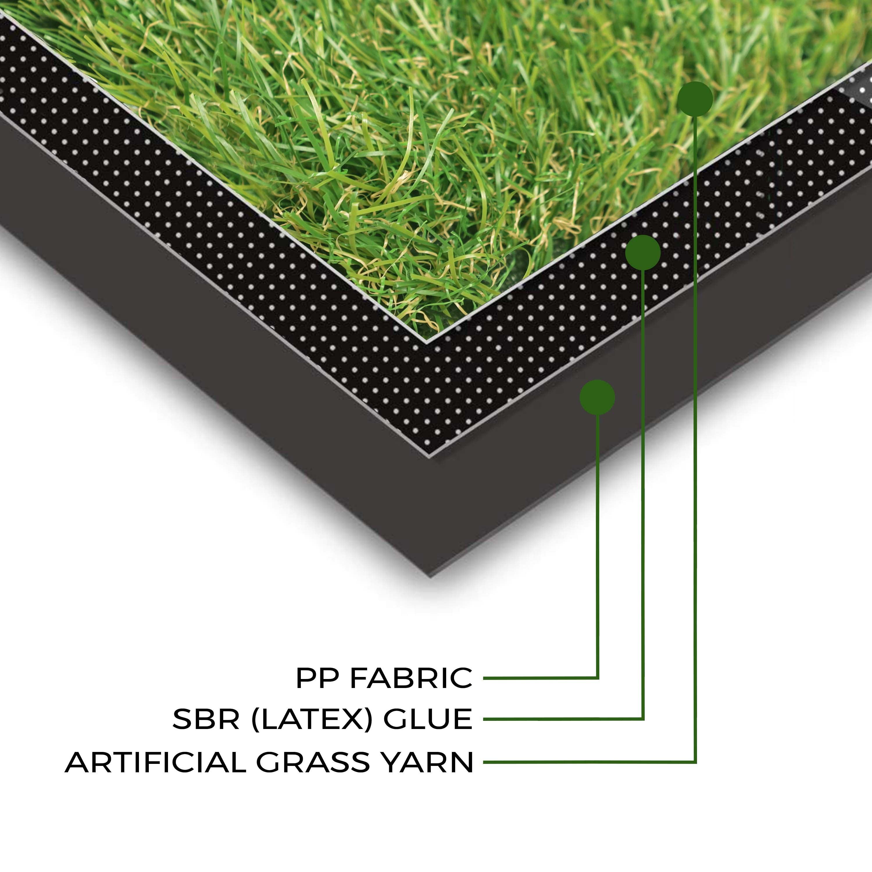 Artificial Grass Area Rug Lawn Turf Indoor Outdoor Rugs, Set of 6 - Rugs by Superior