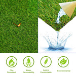 Artificial Grass Area Rug Lawn Turf Indoor Outdoor Rugs, Set of 6 - Rugs by Superior