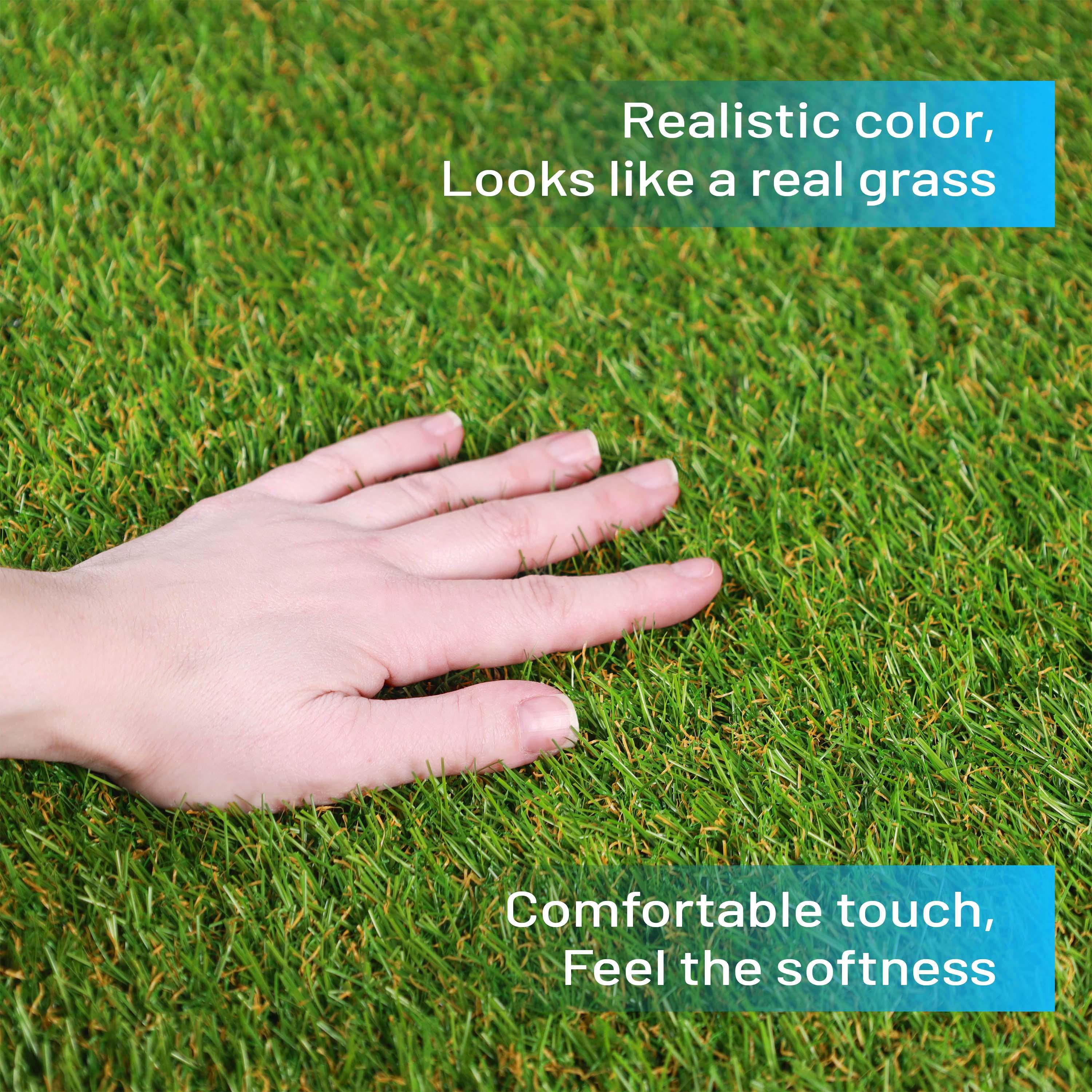 Artificial Grass Area Rug Lawn Turf Indoor Outdoor Rugs, Set of 6 - Rugs by Superior