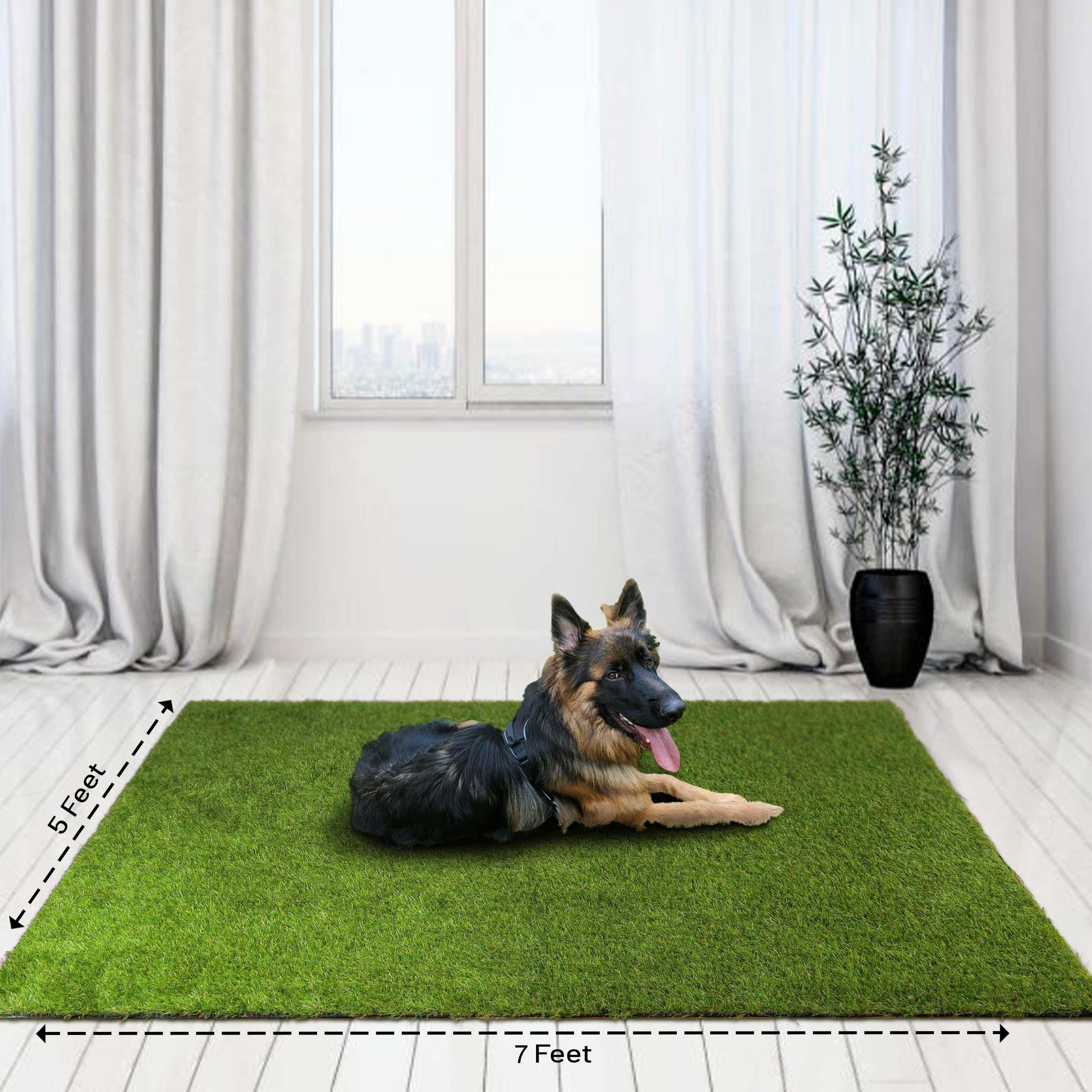 Artificial Grass Area Rug Lawn Turf Indoor Outdoor Rugs, Set of 6 - Rugs by Superior