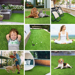 Artificial Grass Area Rug Lawn Turf Indoor Outdoor Rugs, Set of 6 - Rugs by Superior