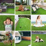 Artificial Grass Area Rug Lawn Turf Indoor Outdoor Rugs, Set of 6 - Rugs by Superior
