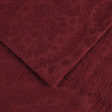 Aspen Cotton Blend Jacquard Floral Scalloped Edge Bedspread Set - Bedspread by Superior