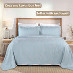 Aspen Cotton Blend Jacquard Floral Scalloped Edge Bedspread Set - Bedspread by Superior
