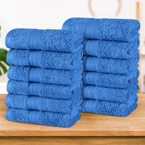 Atlas Cotton Absorbent Heavyweight Face Towel Washcloth Set of 12 - Face Towel by Superior Brand