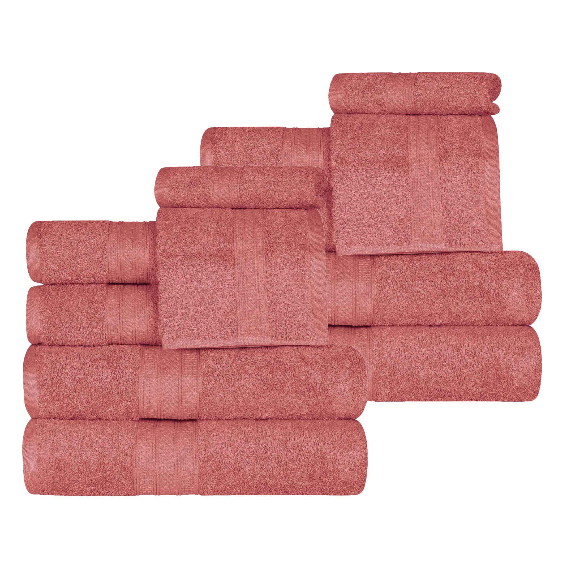 Atlas Cotton Plush Absorbent Heavyweight 12 Piece Assorted Towel Set - Towel Set by Superior