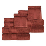 Atlas Cotton Plush Absorbent Heavyweight 12 Piece Assorted Towel Set - Towel Set by Superior